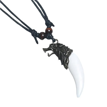 Viking Wolf Pendant Necklace